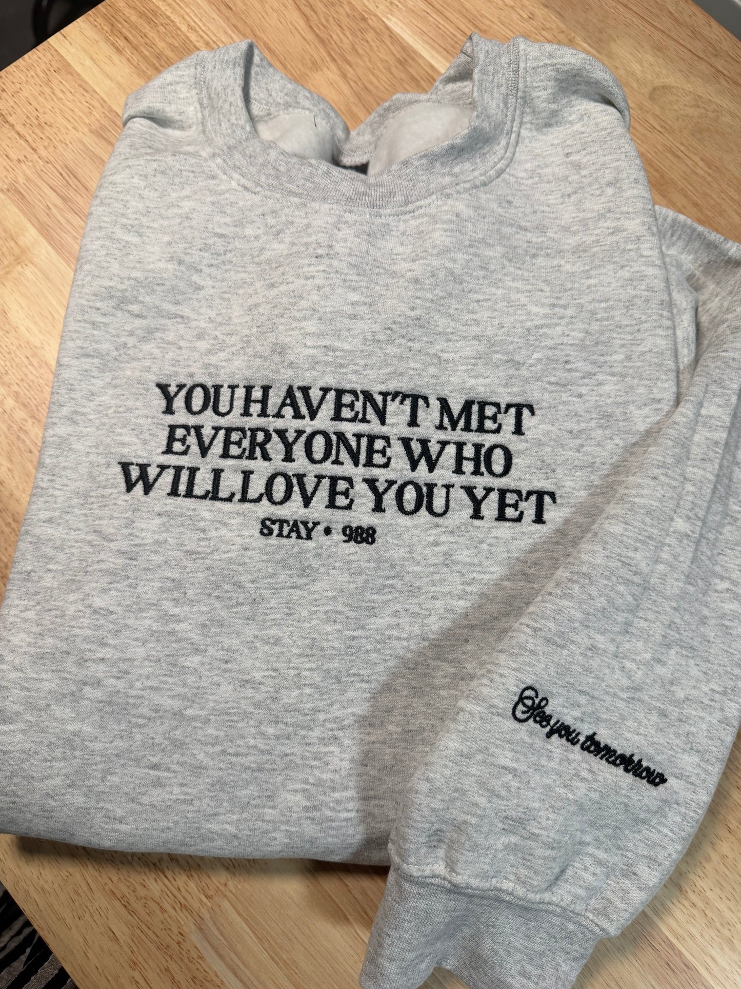 Stay Embroidered Sweatshirt