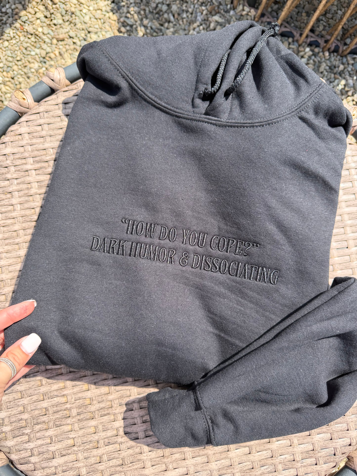 How Do You Cope Embroidered Sweatshirt