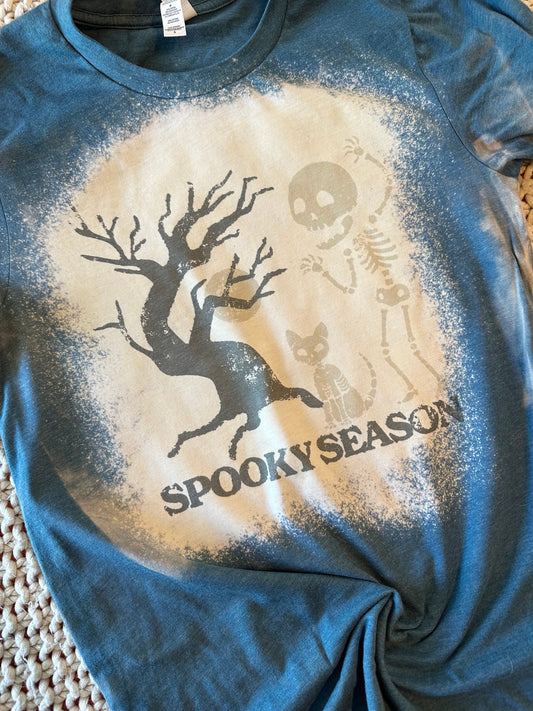 Spooky Season Bleached Tee