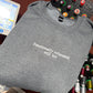 Emotionally Exhausted Embroidered Sweatshirt