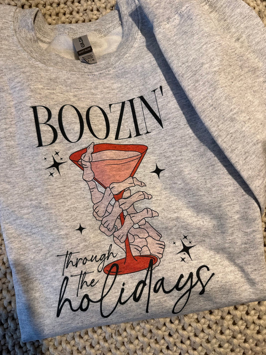 Boozin Through The Holidays Shirt