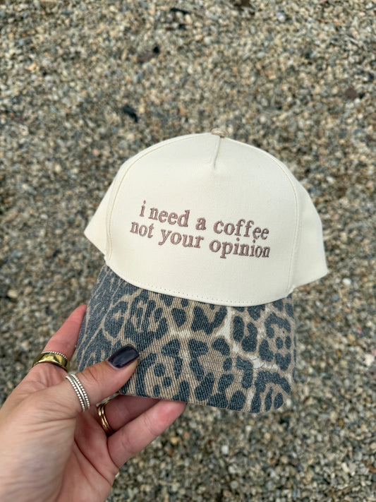 I Need Coffee Hat