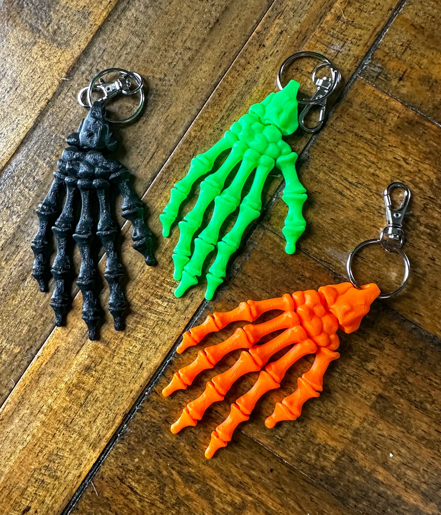 Skeleton Hand Keychain