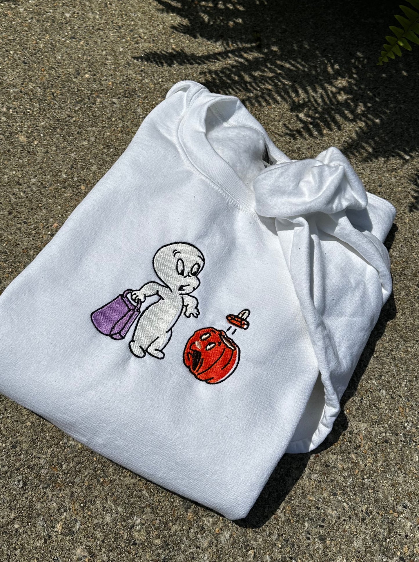 Ghost Embroidered Sweatshirt