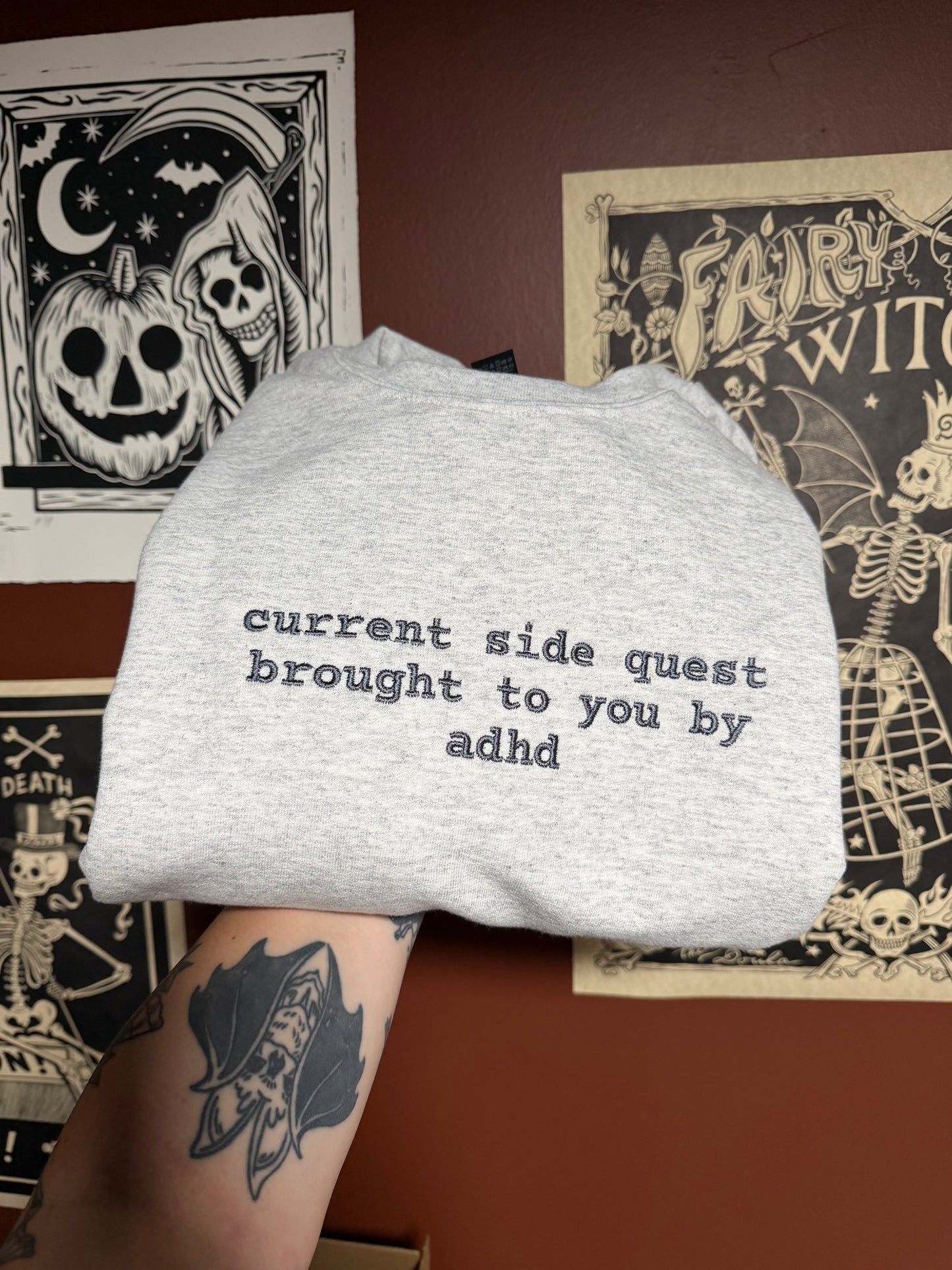 ADHD Embroidered Sweatshirt