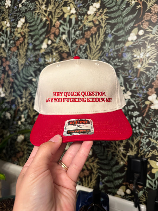 Hey Quick Question Hat