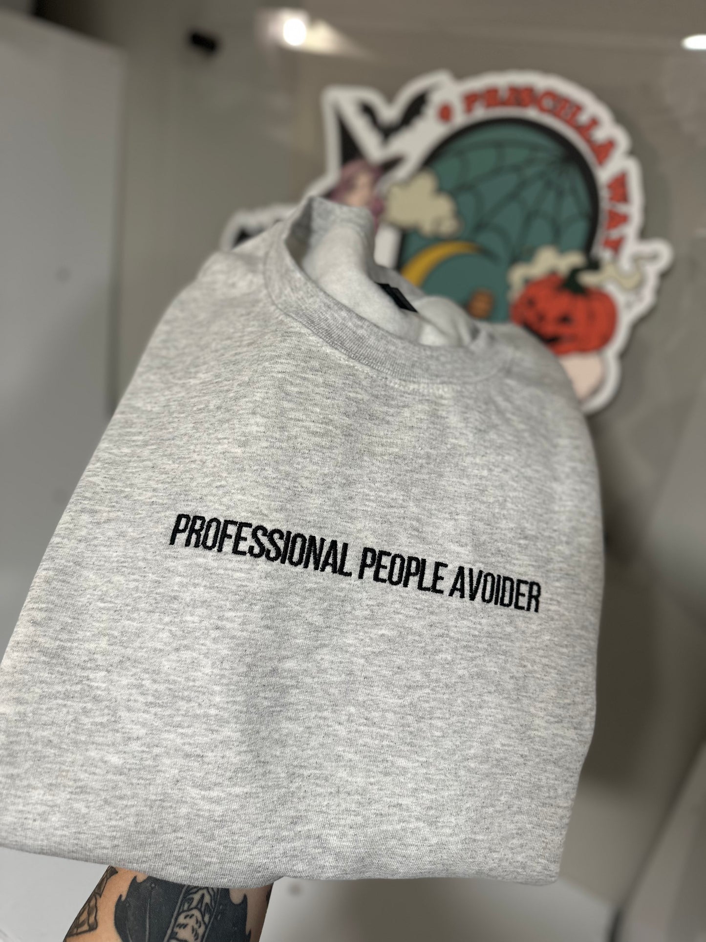 People Avoider Embroidered Sweatshirt