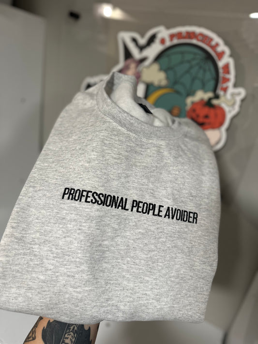 People Avoider Embroidered Sweatshirt
