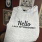 Hello I'm Stressed Embroidered Sweatshirt