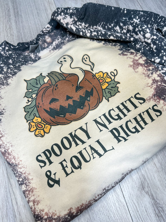 Spooky Nights & Equal Rights Crewneck Sweatshirt