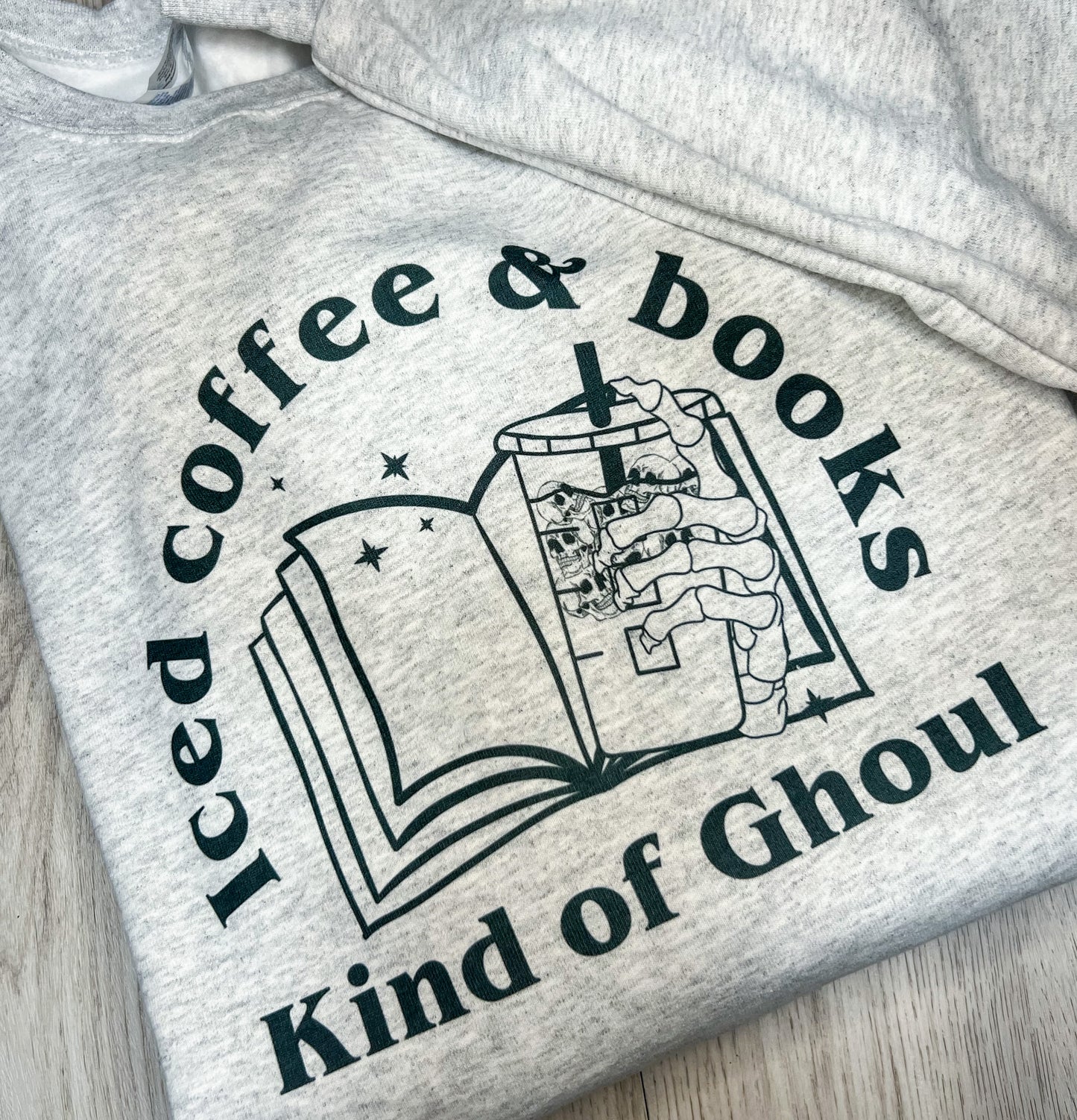 Iced Coffee & Books Crewneck Sweatshirt