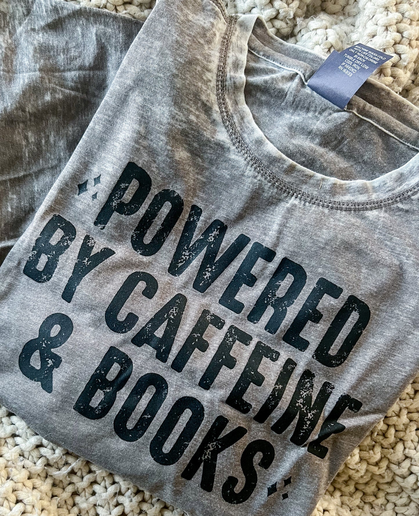 Caffeine & Books Tee