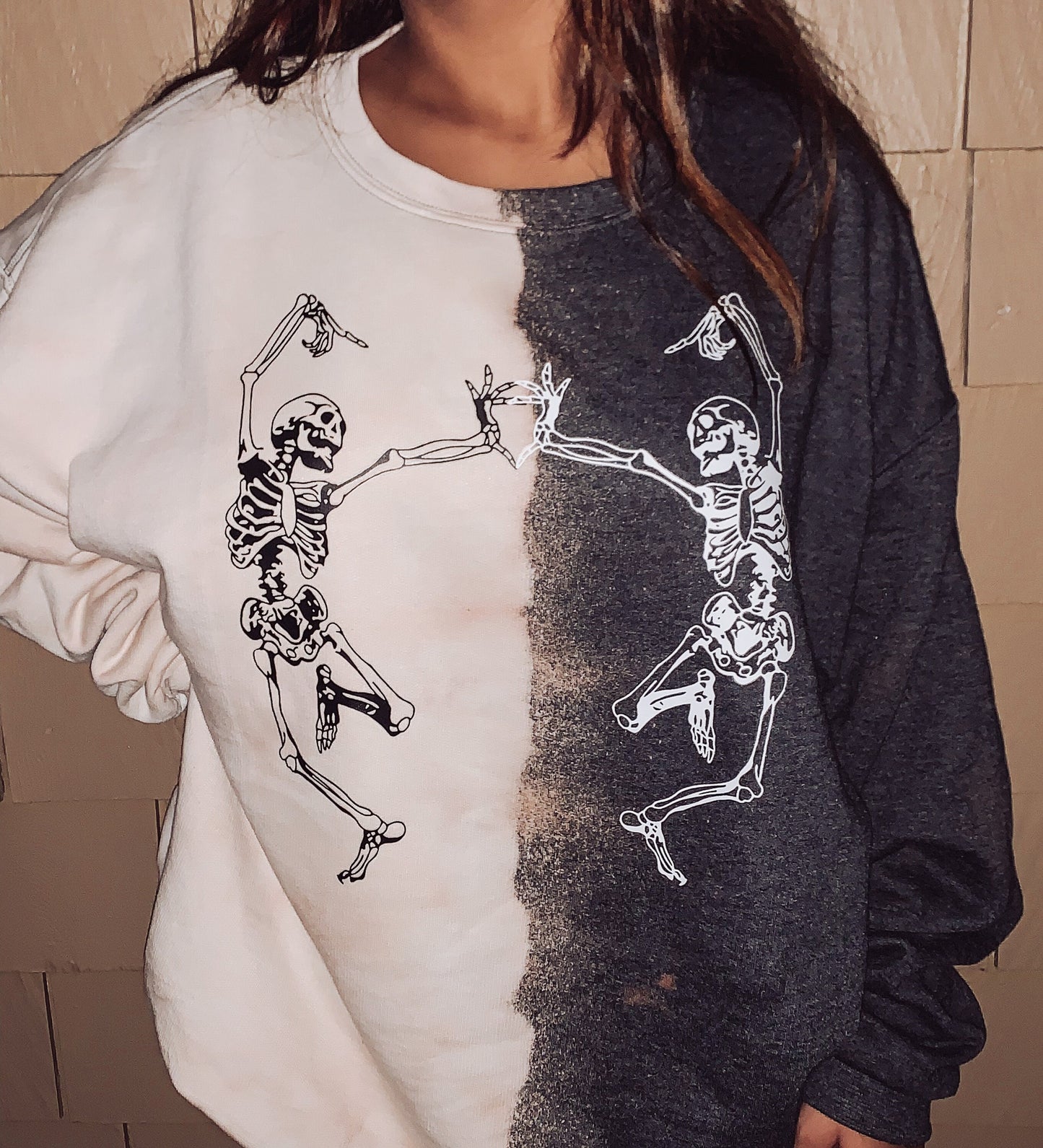 Dancing Skeletons Bleached Lounge Set