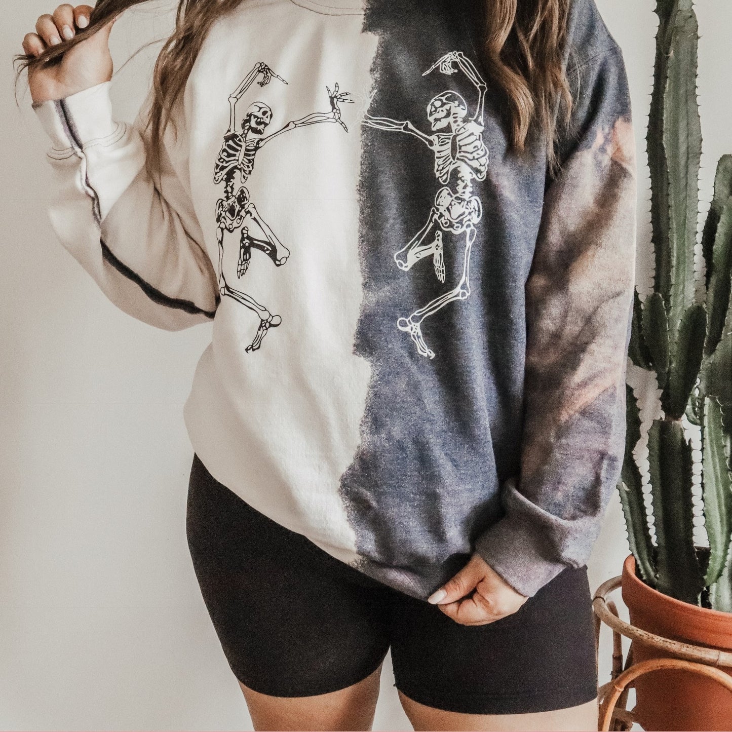 Dancing Skeletons Bleached Lounge Set