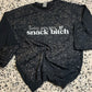 Tiny Person Snack Bitch Bleached Crewneck Sweatshirt