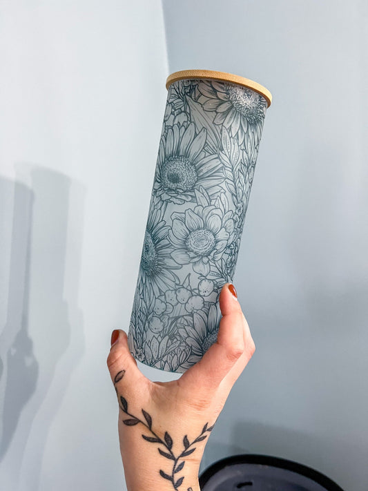 Sunflower Glass Tumbler