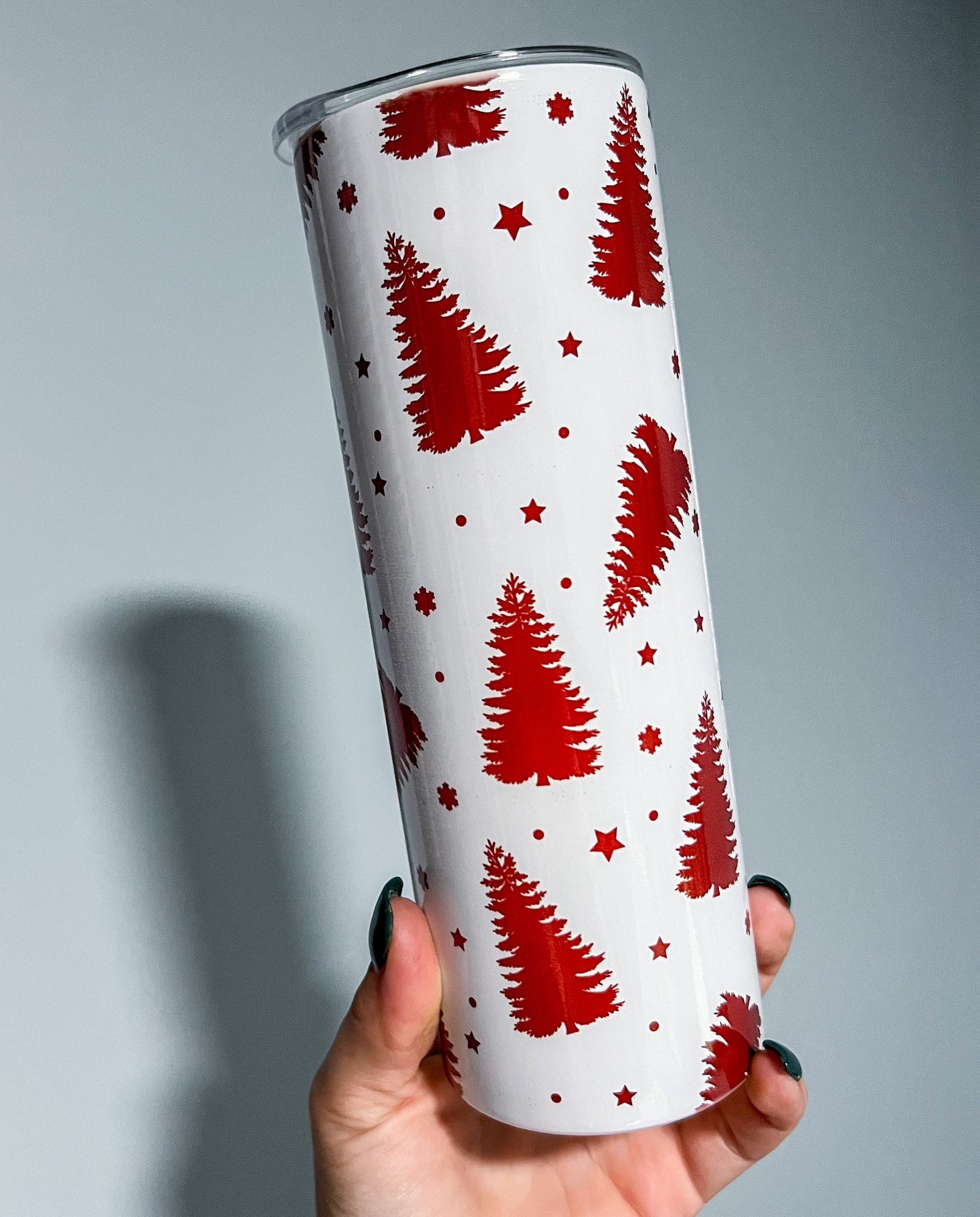 Red Christmas Tree Insulated Tumbler