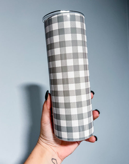 Christmas Plaid Insulated Tumbler