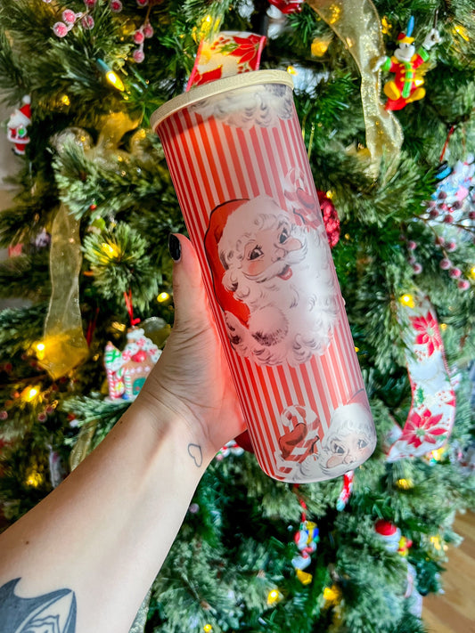 Vintage Santa Tumbler