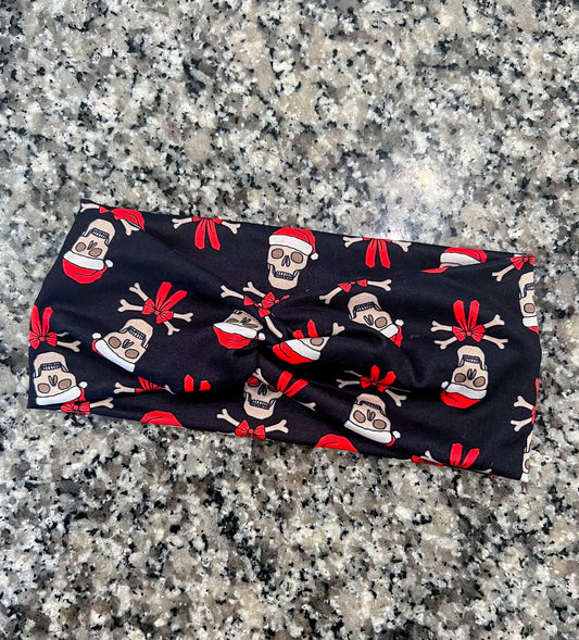 Santa Skeleton Headband