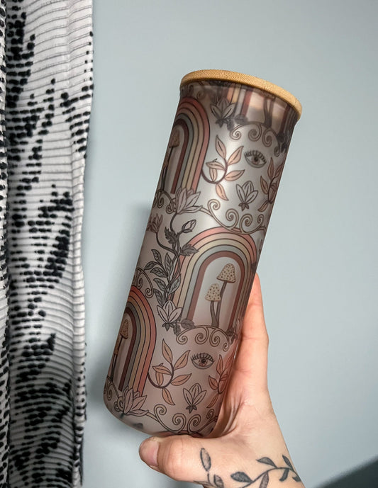 Boho Trippy Rainbow Tumbler