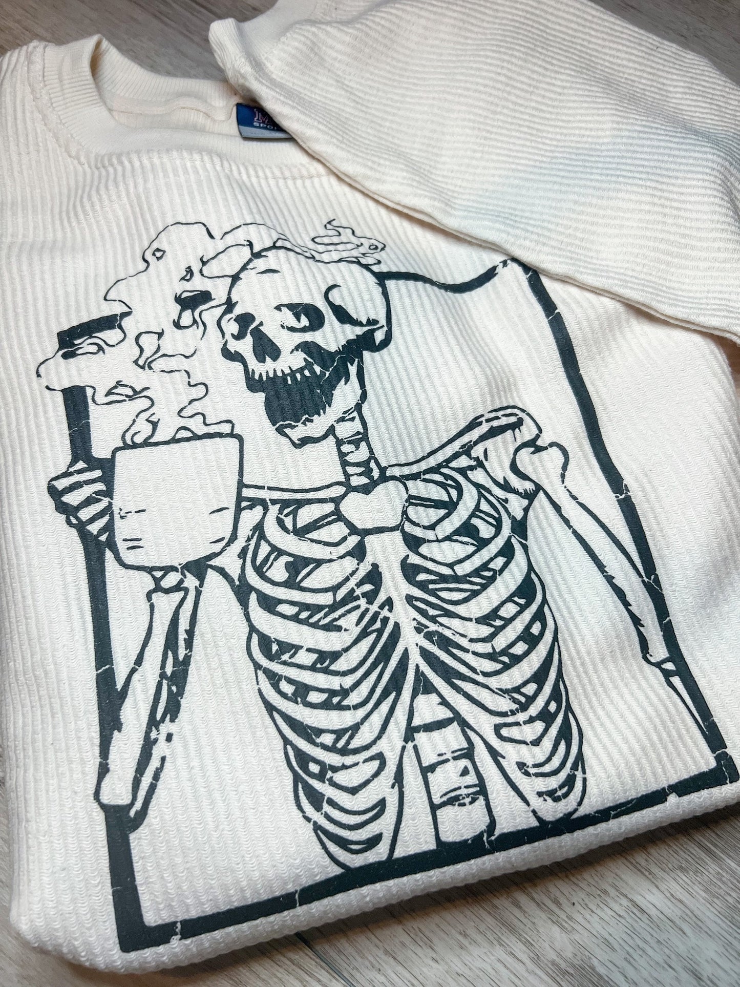 Skeleton Corded Crewneck