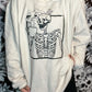 Skeleton Corded Crewneck